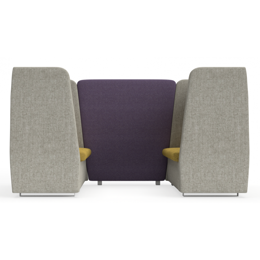 bTogether Open Upholstered 4 Seater Booth