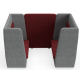 bTogether Open Upholstered 4 Seater Booth High Back