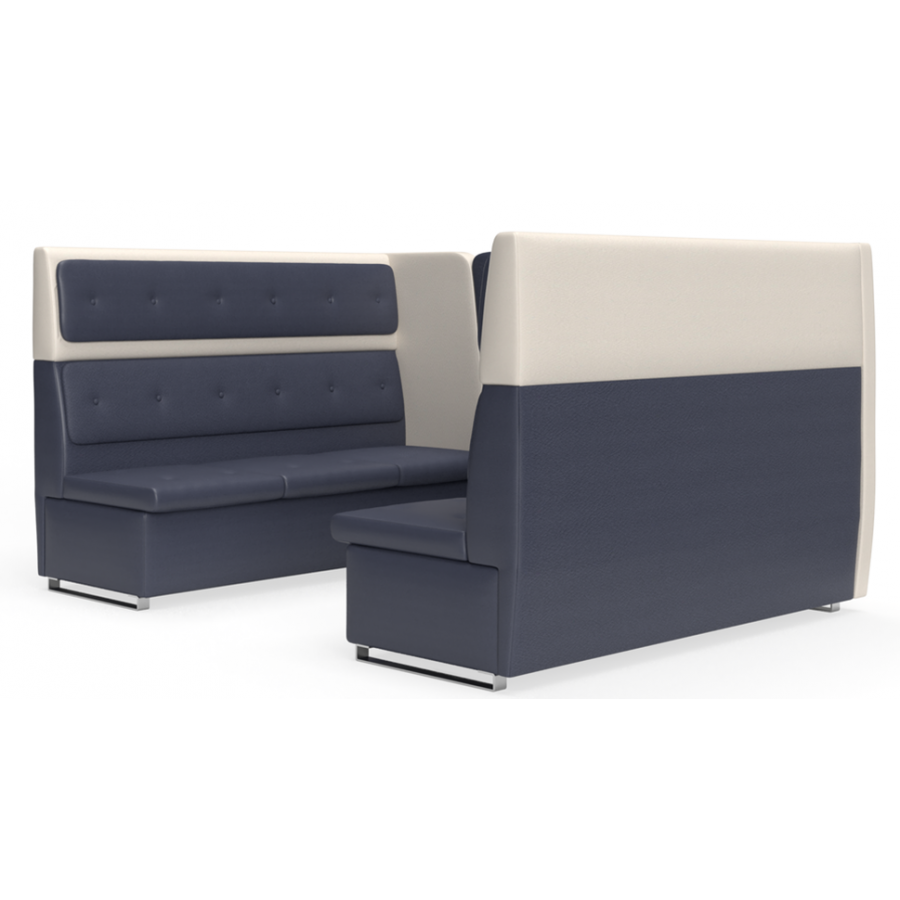 bTogether Open Upholstered 6 Seater Booth