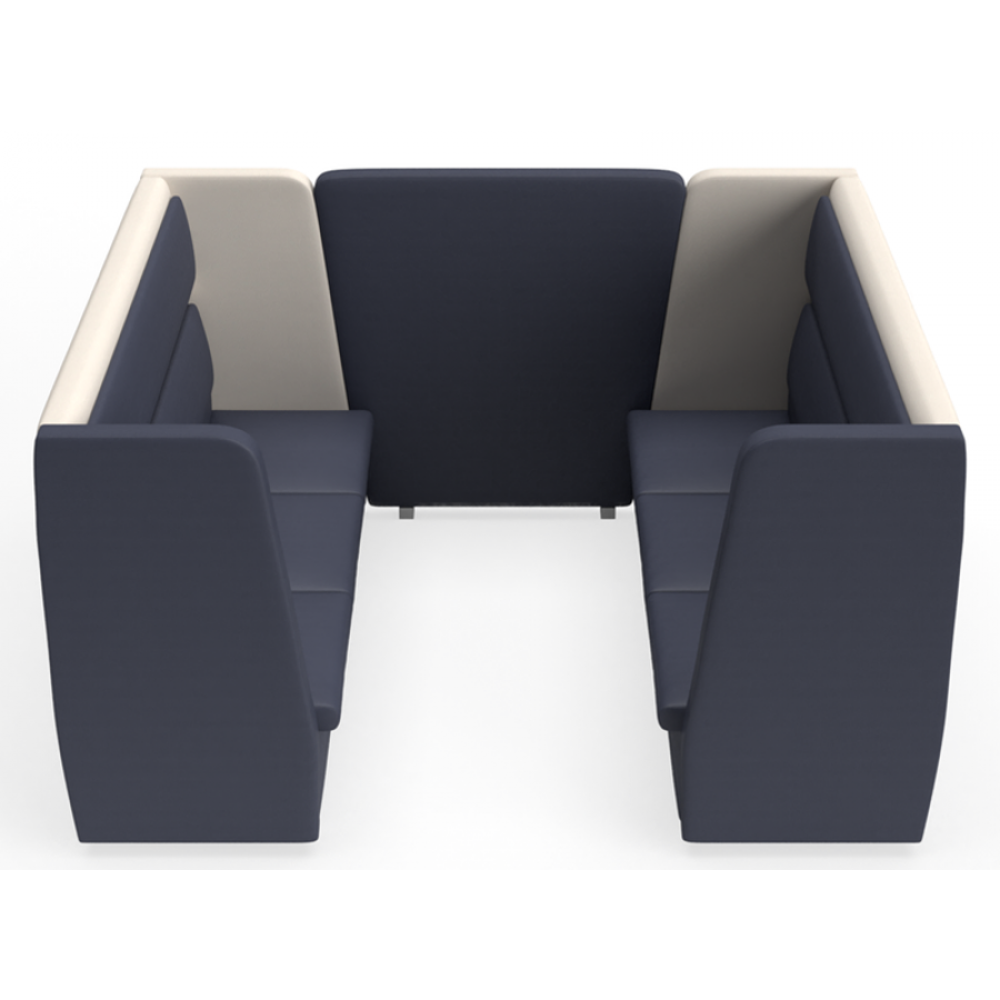 bTogether Open Upholstered 6 Seater Booth