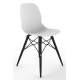 Coco Plastic Shell Chair with Black Wooden Eiffel Frame