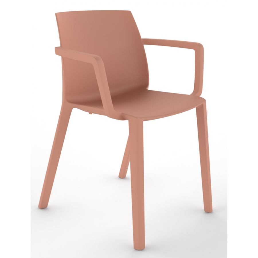 Cashew One Piece Moulded Chair