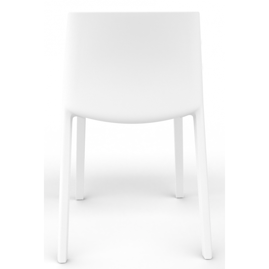 Cashew One Piece Moulded Chair with Upholstered Seat