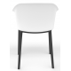 Cashew One Piece Plastic Shell Chair with 4 Black Legs