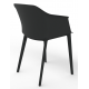 Cashew One Piece Moulded Chair with 4 Legs and Upholstered Seat