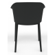 Cashew One Piece Moulded Chair with 4 Legs and Upholstered Seat