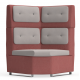 In-Sit Upholstered High Back Internal Concave Link