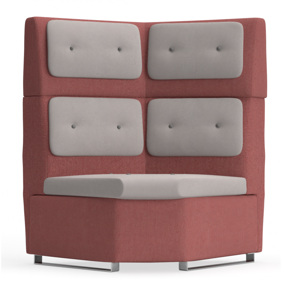 In-Sit Upholstered High Back Internal Concave Link