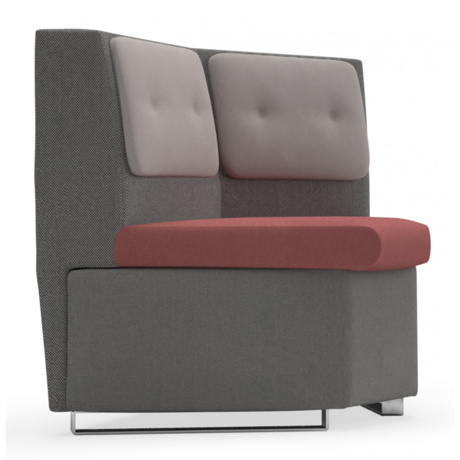 In-Sit Upholstered Low Back Internal Concave Link