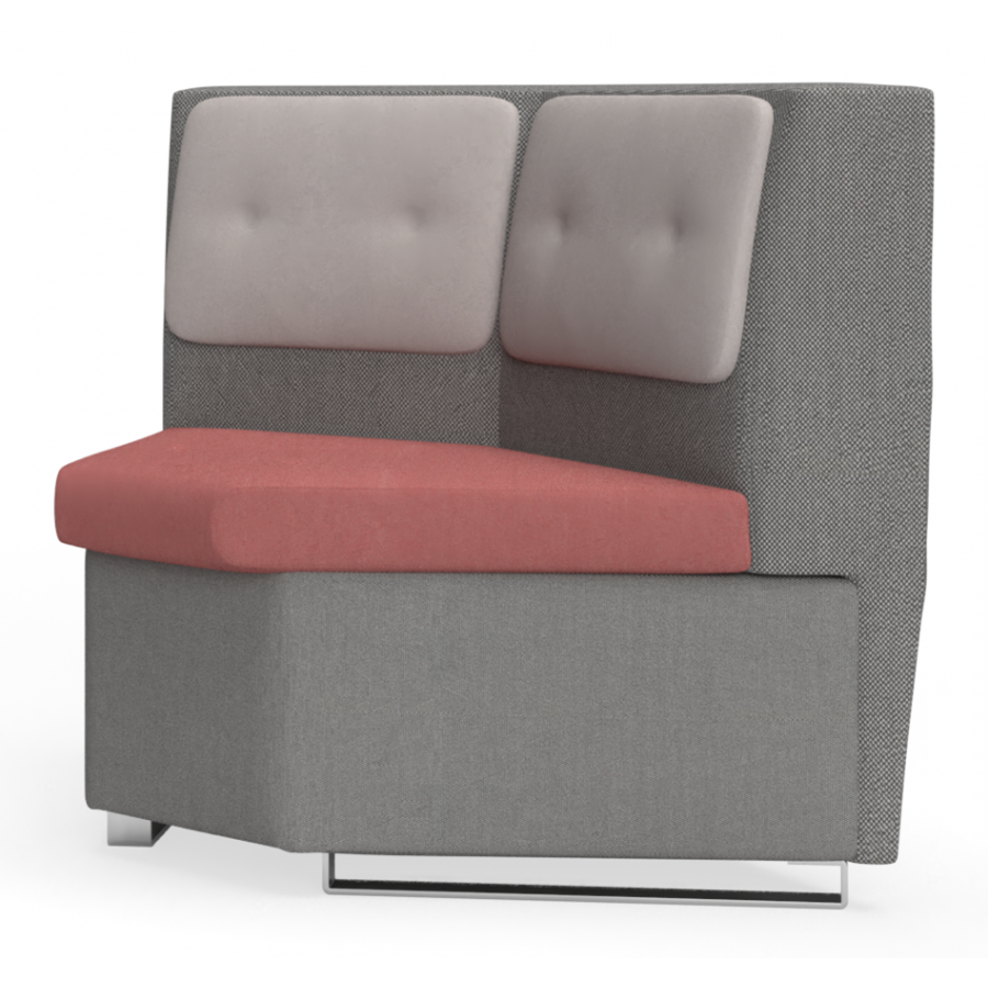 In-Sit Upholstered Low Back Internal Concave Link