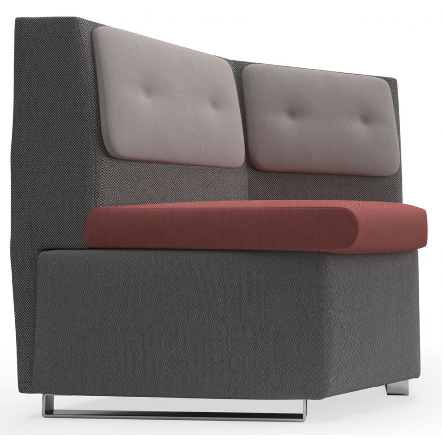 In-Sit Upholstered Low Back Internal Concave Link
