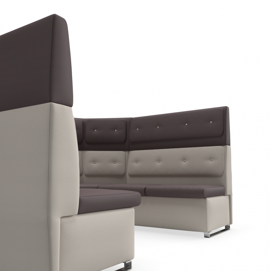 Pod Open Upholstered 7 Seater Pod