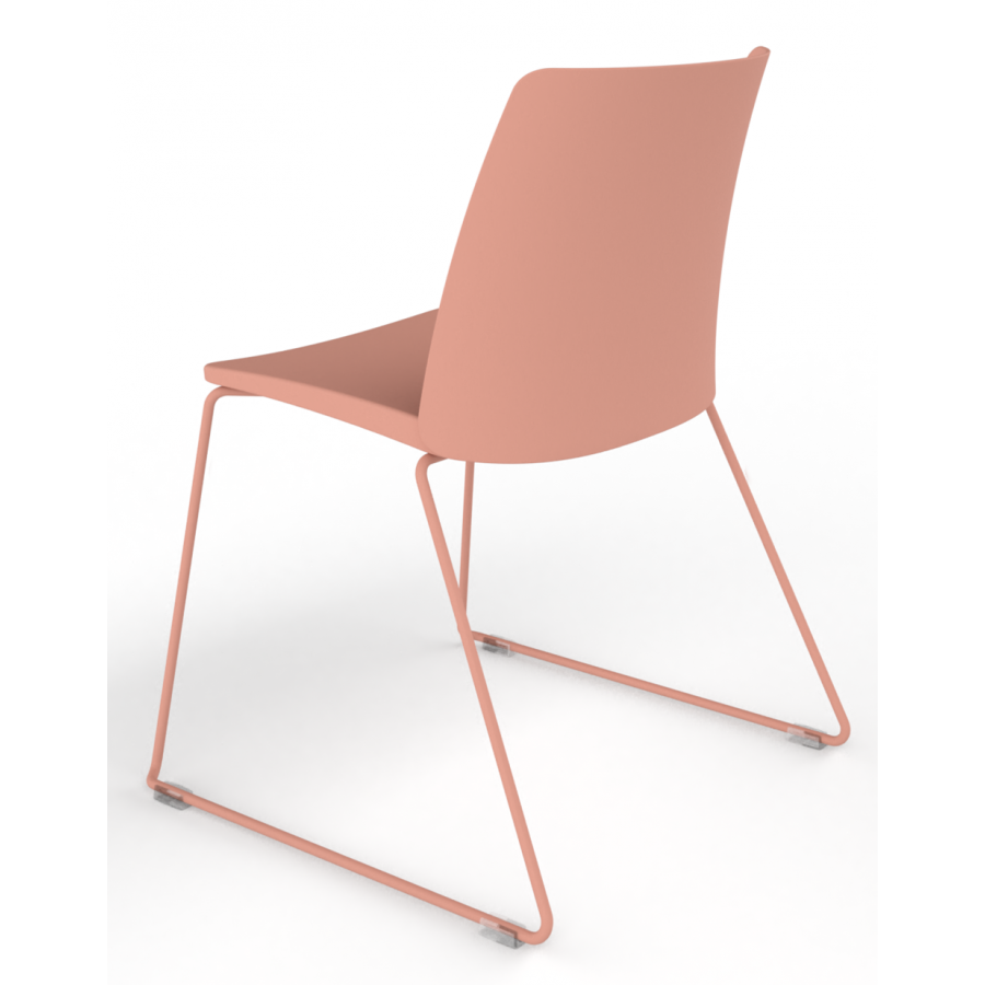 Melba Polypropylene Shell Skid Frame Chair