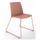 Melba Polypropylene Shell Skid Frame Chair