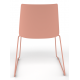 Melba Polypropylene Shell Skid Frame Chair