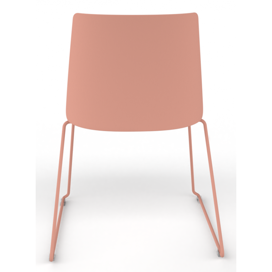 Melba Polypropylene Shell Skid Frame Chair