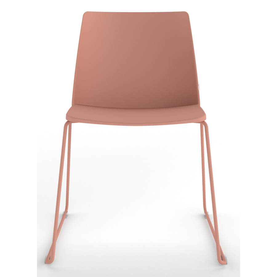 Melba Polypropylene Shell Skid Frame Chair