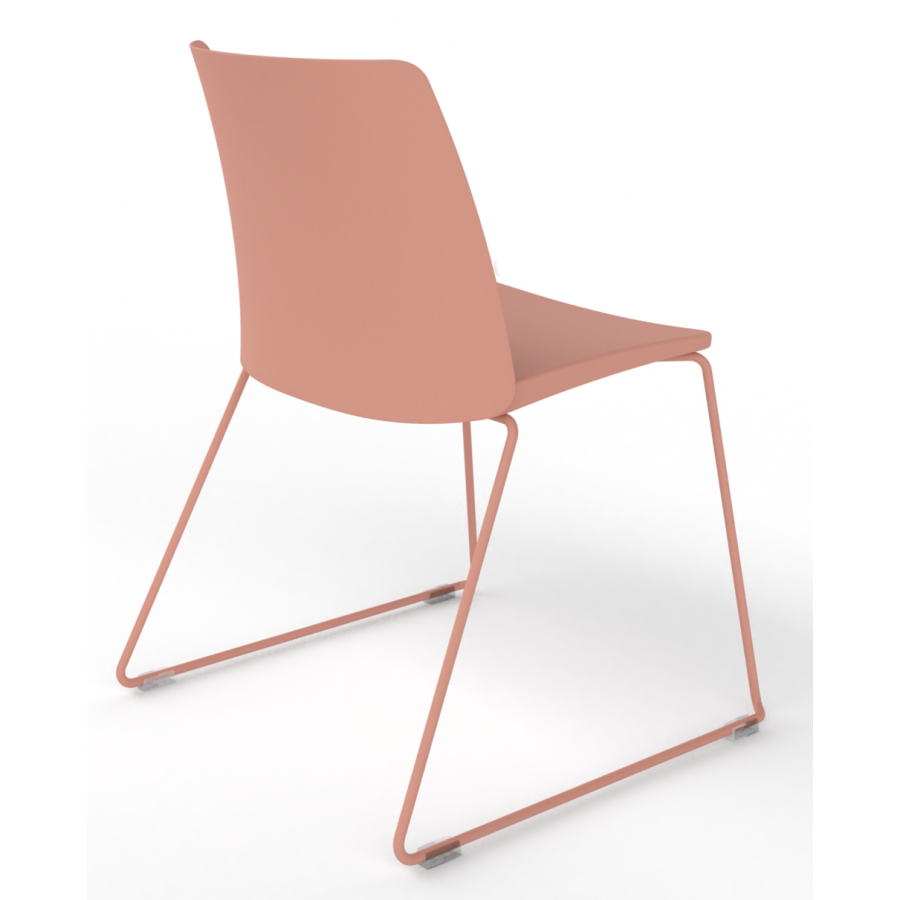 Melba Polypropylene Shell Skid Frame Chair