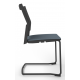 Melona Black Mesh Back Cantilever Chair