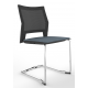 Melona Black Mesh Back Cantilever Chair