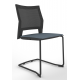 Melona Black Mesh Back Cantilever Chair