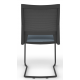 Melona Black Mesh Back Cantilever Chair