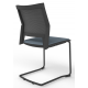 Melona Black Mesh Back Cantilever Chair