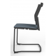 Melona Black Mesh Back Cantilever Chair