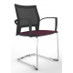 Melona Black Mesh Back Cantilever Chair