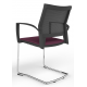 Melona Black Mesh Back Cantilever Chair