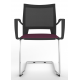 Melona Black Mesh Back Cantilever Chair