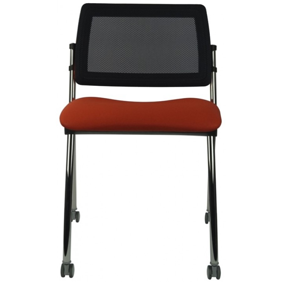 Mars Mesh Mobile Visitor Chair with Castors