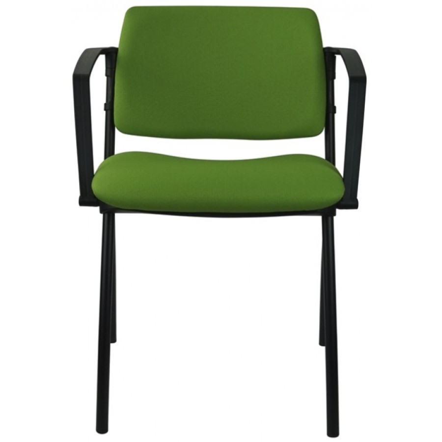 Morello Black Frame 4 Leg Visitor Chair 