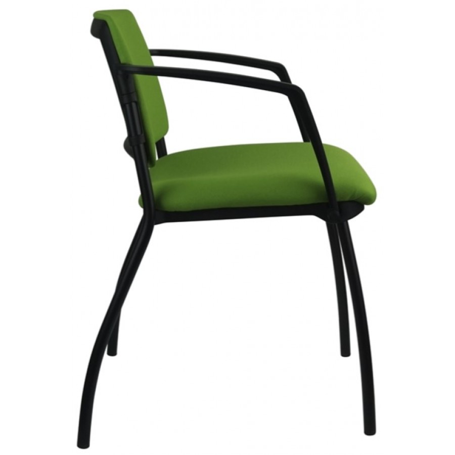 Morello Black Frame 4 Leg Visitor Chair 