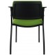 Morello Black Frame 4 Leg Visitor Chair 