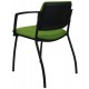 Morello Black Frame 4 Leg Visitor Chair 