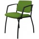 Morello Black Frame 4 Leg Visitor Chair 