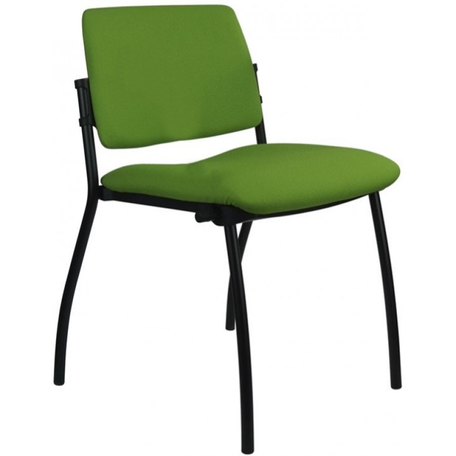 Morello Black Frame 4 Leg Visitor Chair 