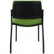 Morello Black Frame 4 Leg Visitor Chair 