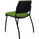 Morello Black Frame 4 Leg Visitor Chair 