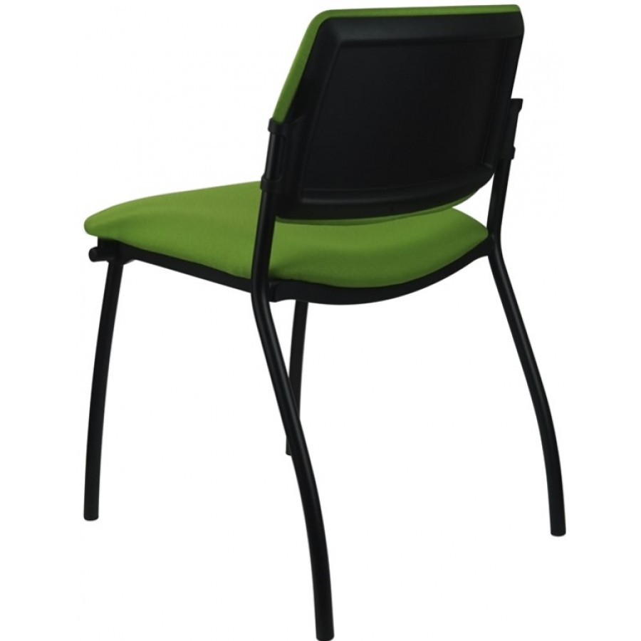 Morello Black Frame 4 Leg Visitor Chair 