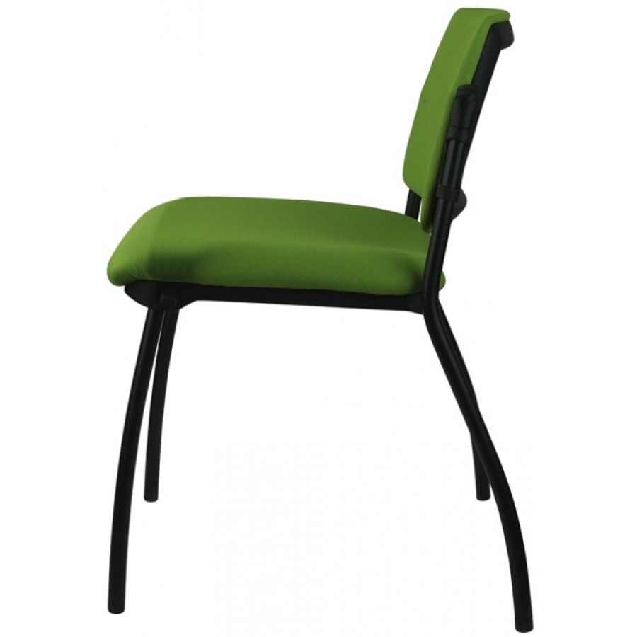 Morello Black Frame 4 Leg Visitor Chair 