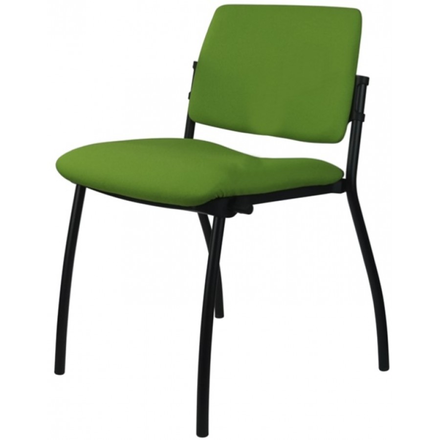 Morello Black Frame 4 Leg Visitor Chair 