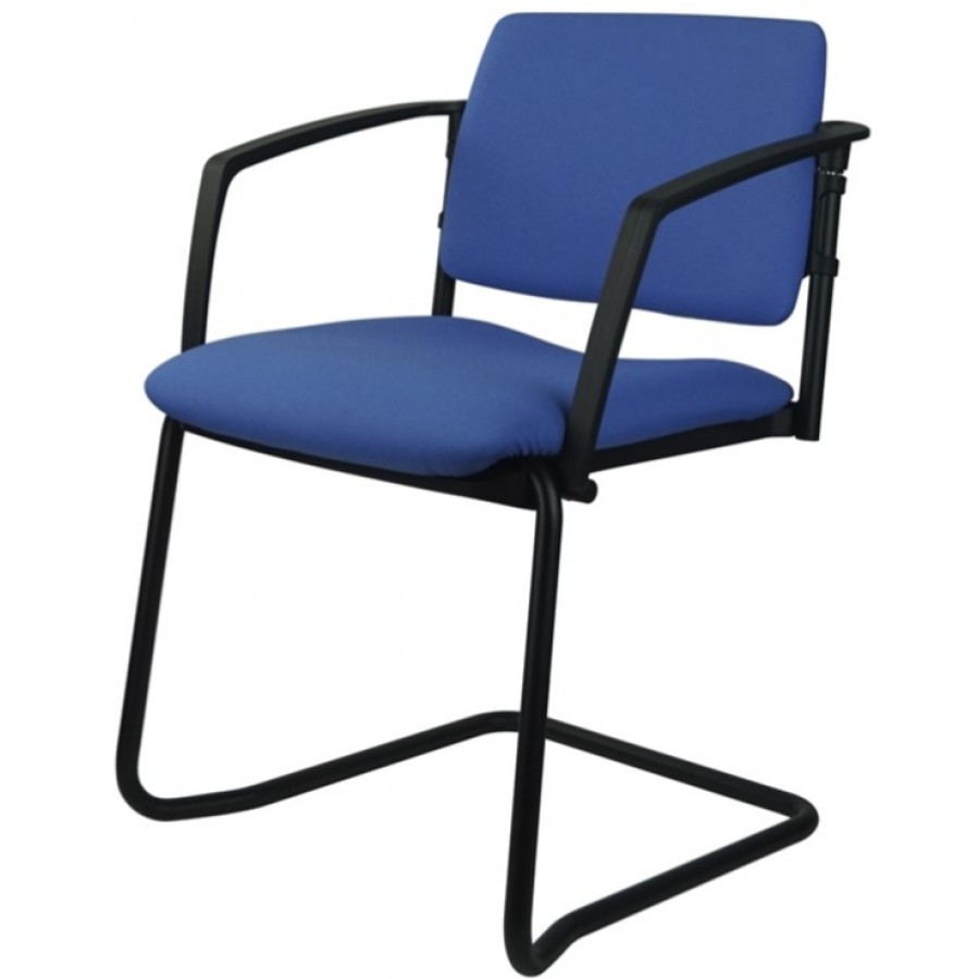 Morello Black Cantilever Visitor Chair 