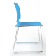 Nectar Plastic Seat And Back Skid Frame Stacking Chair