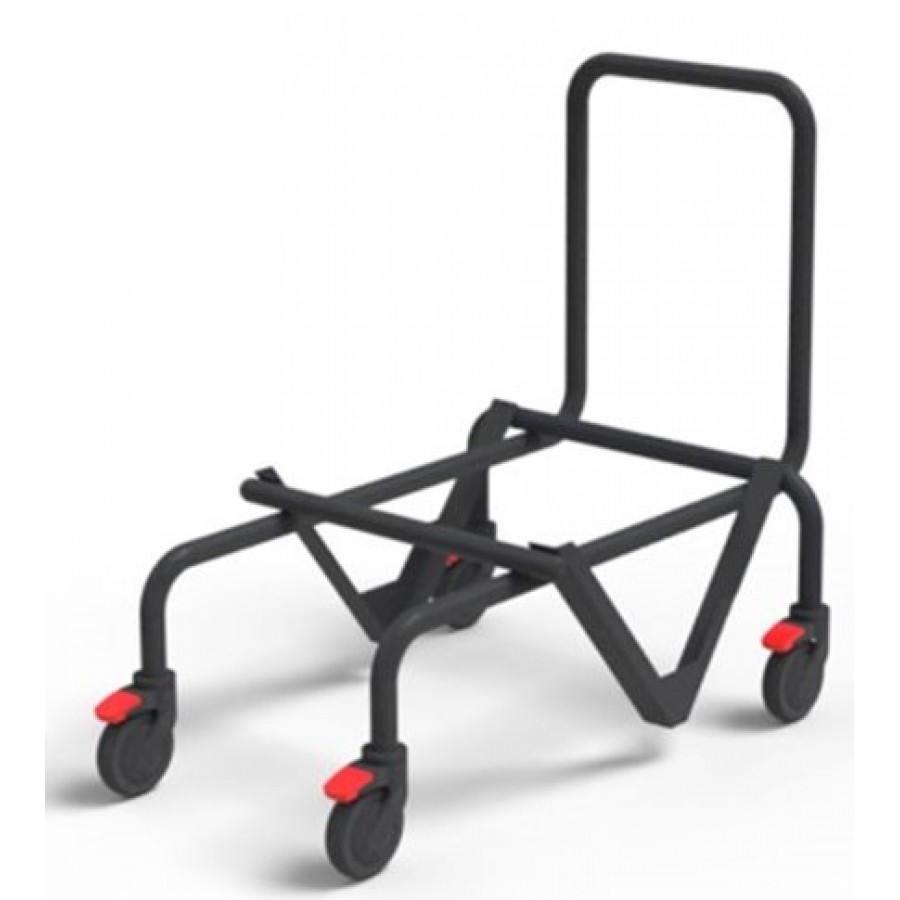 Nectar Plastic Seat And Back Skid Frame Stacking Chair