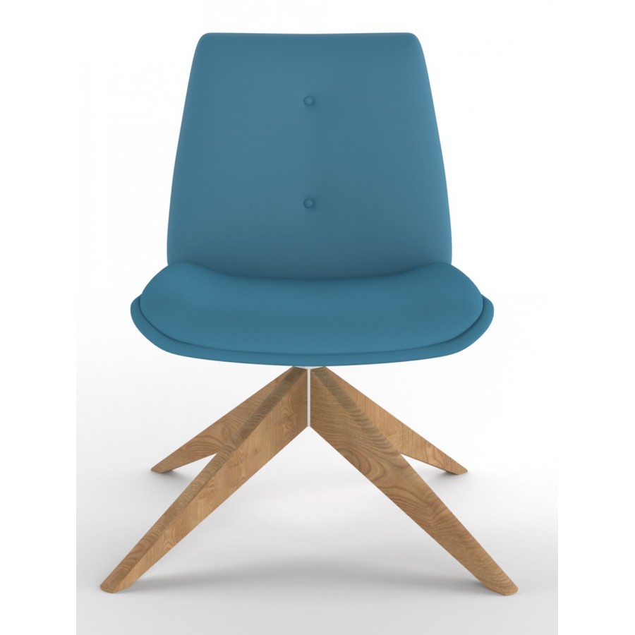 Fresh Lounge Chair With Wooden Pyramid Base