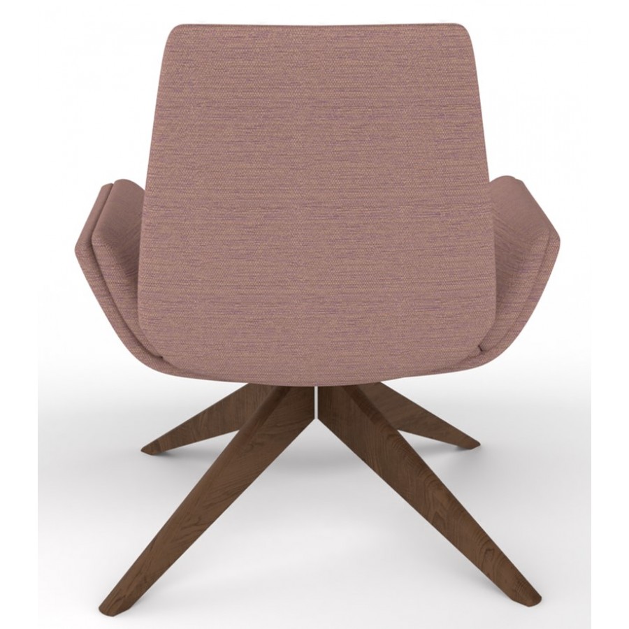 Follow Lounge Chair With Wooden Pyramid Base