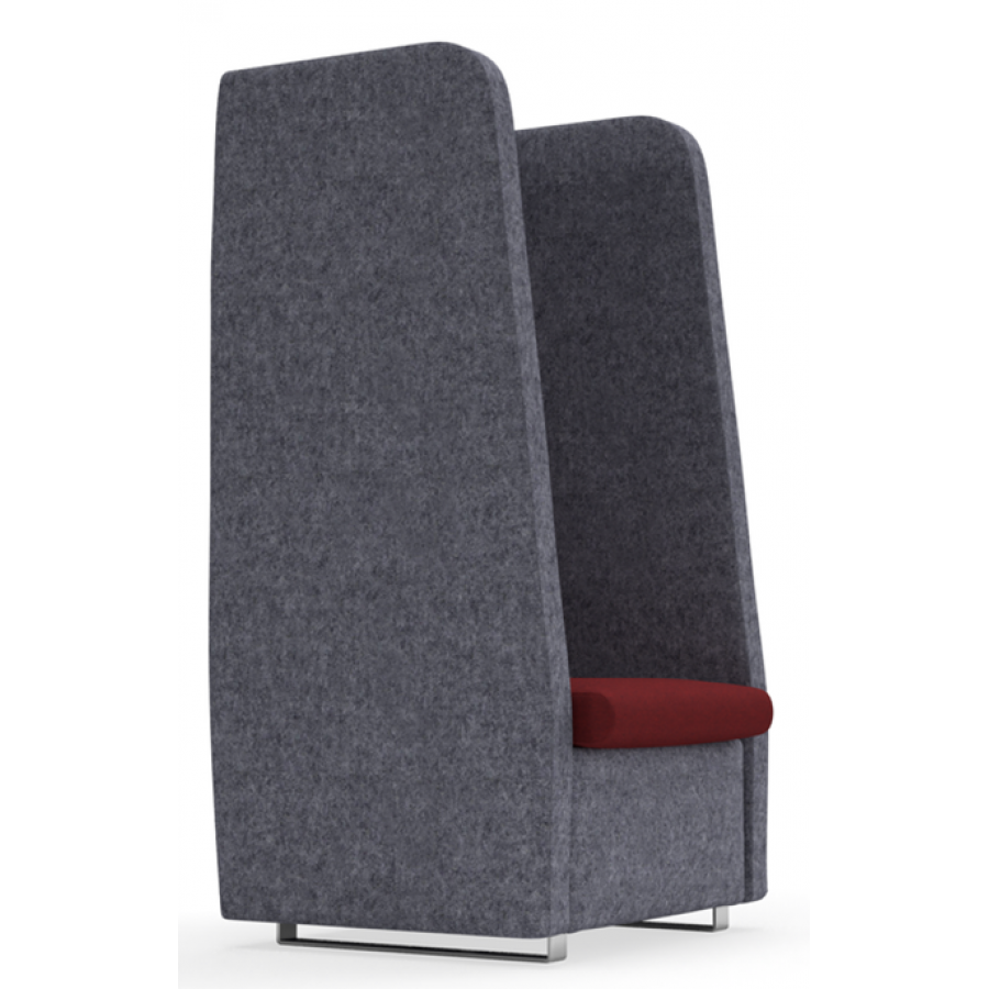 Retreat Single Upholstered Extra High Back Pod