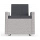 Sit-u Upholstered Single Sofa with Arms